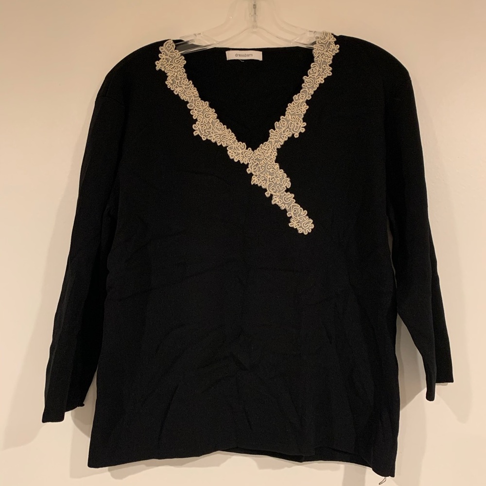 Black White Detailed Shirt